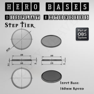 Hero Bases Display Extenders | Convert Gaming Bases to Display Bases & Plinths