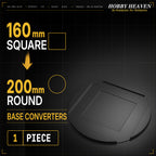 Square to Round Base Converters 3D Print Full Range