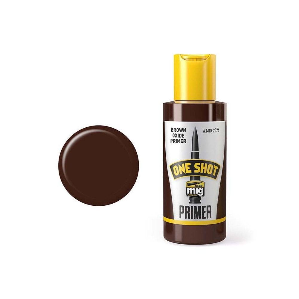 AMMO by MIG One Shot Primer Brown Oxide Primer AMIG2026  - Hobby Heaven