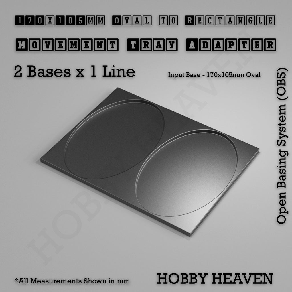 Oval to Rectangle Movement Tray Adapters