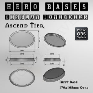 Hero Bases Display Extenders | Convert Gaming Bases to Display Bases & Plinths