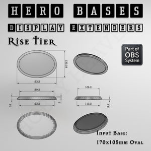Hero Bases Display Extenders | Convert Gaming Bases to Display Bases & Plinths