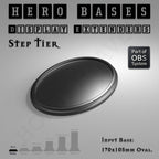 Hero Bases Display Extenders | Round and Ovals | Convert Gaming Bases to Display Bases & Plinths