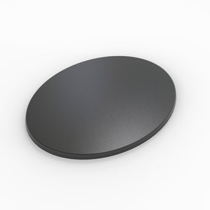 180x140mm Oval Plain Black Plastic Bases 3d Print