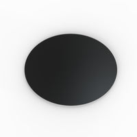 180x140mm Oval Plain Black Plastic Bases 3d Print
