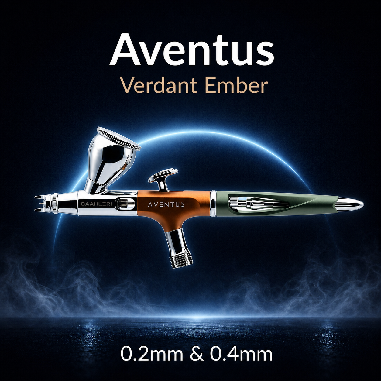 Gaahleri Aventus Verdant Ember Airbrush 0.2/0.4mm Dual Action Gravity Feed