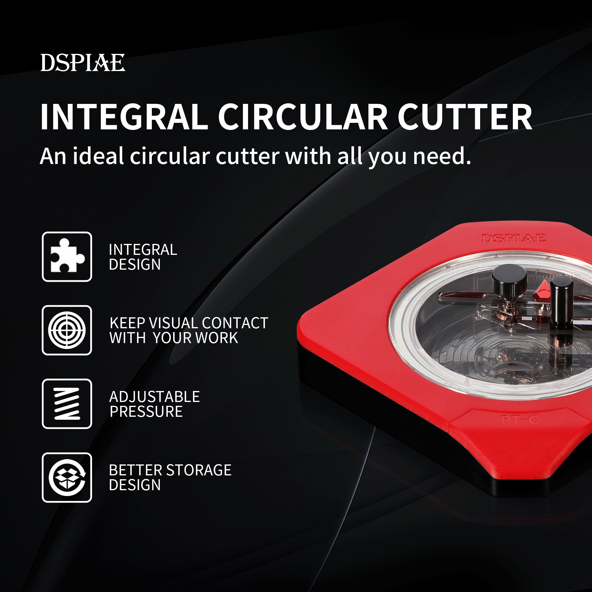 DSPIAE PT-C Integral Stepless Circular Cutter
