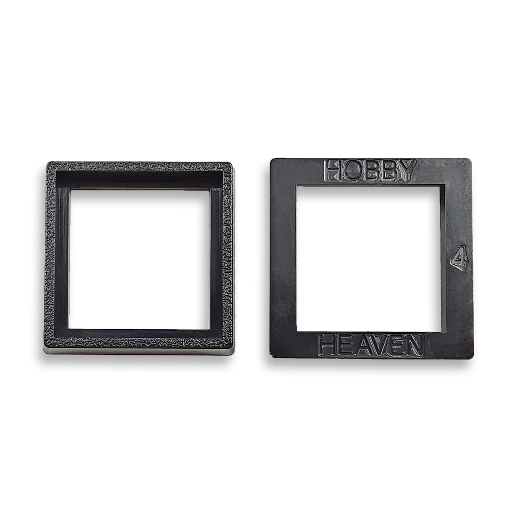 25–30mm Square Base Adapters | Injection Moulded | No Rebasing Required | Fits Popular Fantasy Miniatures