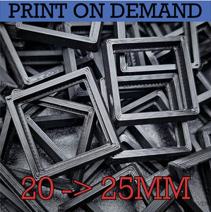 20 to 25mm Square Bases Converters 3d Print - Hobby Heaven