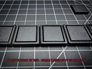 20 to 25mm Square Bases Converters 3d Print