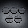 25mm Round Slotted Bases for Wargaming Miniatures | Durable Plastic | Compatible with Popular Tabletop Games