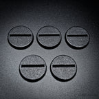 25mm Round Slotted Bases for Wargaming Miniatures | Durable Plastic | Compatible with Popular Tabletop Games