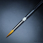 R13 Pocket sable blend designer pointed brush full length with handle open