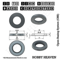 Round Bases Size Converters Round to Round 3d Print Full Range
