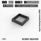 Square to Square Bases Size Converters 3d Print Full Range