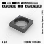 Round to Square Bases Shape and Size Converters 3d Print Full Range