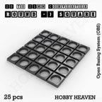Round to Square Bases Shape and Size Converters 3d Print Full Range