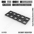 Square to Square Bases Size Converters 3d Print Full Range