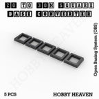 Square to Square Bases Size Converters 3d Print Full Range