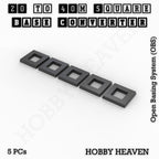 Square to Square Bases Size Converters 3d Print Full Range