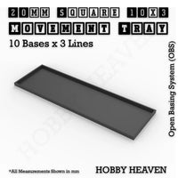 Square and Rectangle Movement Trays for Tabletop Games | Warhammer Compatible | Full Range
