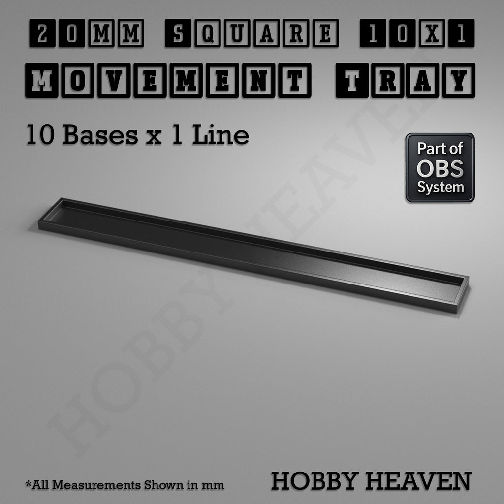 Square Movement Trays | OBS System | 20mm 25mm 30mm 40mm 50mm Bases