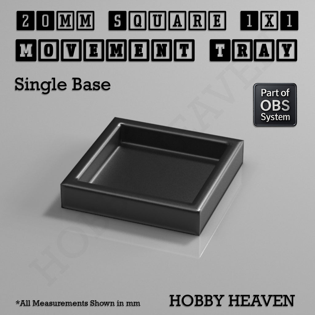Square Movement Trays | OBS System | 20mm 25mm 30mm 40mm 50mm Bases