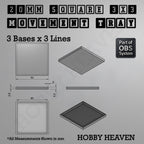 Square Movement Trays | OBS System | 20mm 25mm 30mm 40mm 50mm Bases