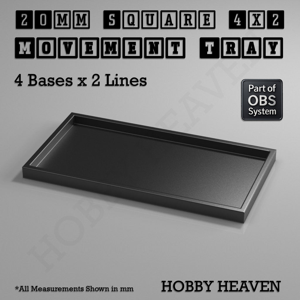 Square Movement Trays | OBS System | 20mm 25mm 30mm 40mm 50mm Bases