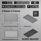 Square Movement Trays | OBS System | 20mm 25mm 30mm 40mm 50mm Bases