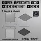 Square Movement Trays | OBS System | 20mm 25mm 30mm 40mm 50mm Bases