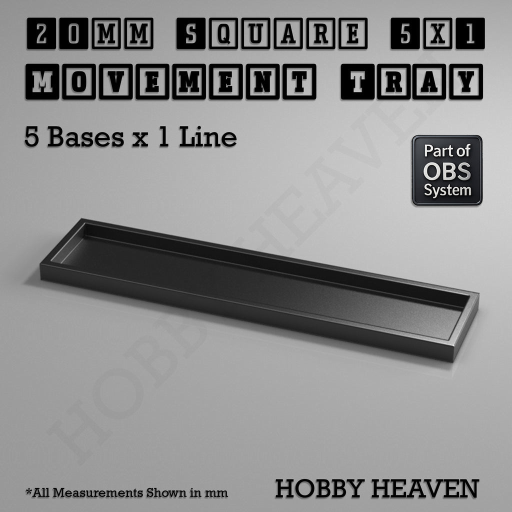 Square Movement Trays | OBS System | 20mm 25mm 30mm 40mm 50mm Bases