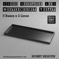 Square Movement Trays | OBS System | 20mm 25mm 30mm 40mm 50mm Bases