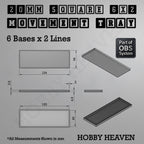 Square Movement Trays | OBS System | 20mm 25mm 30mm 40mm 50mm Bases