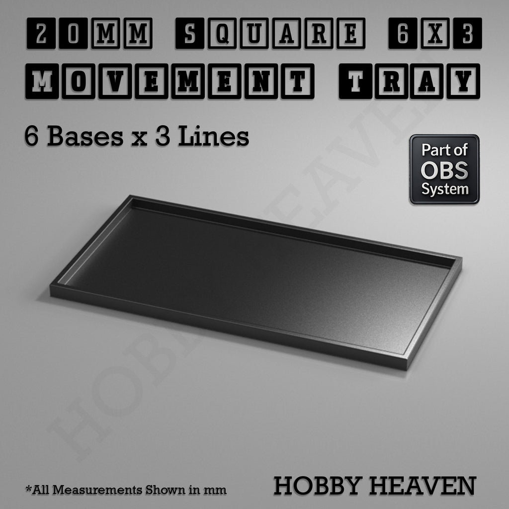 Square Movement Trays | OBS System | 20mm 25mm 30mm 40mm 50mm Bases