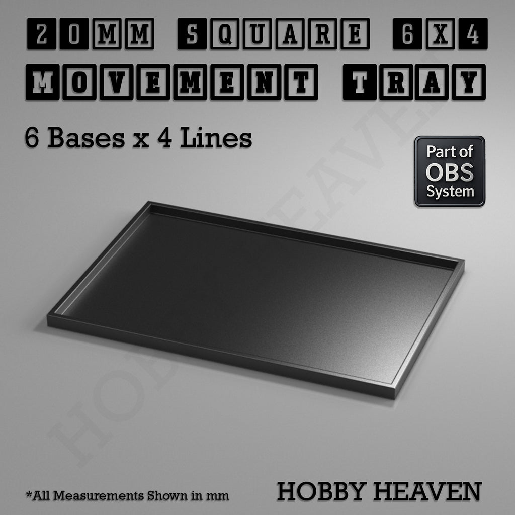 Square Movement Trays | OBS System | 20mm 25mm 30mm 40mm 50mm Bases