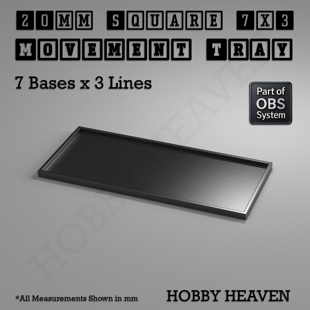 Square Movement Trays | OBS System | 20mm 25mm 30mm 40mm 50mm Bases