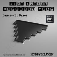 Square Movement Trays | OBS System | 20mm 25mm 30mm 40mm 50mm Bases
