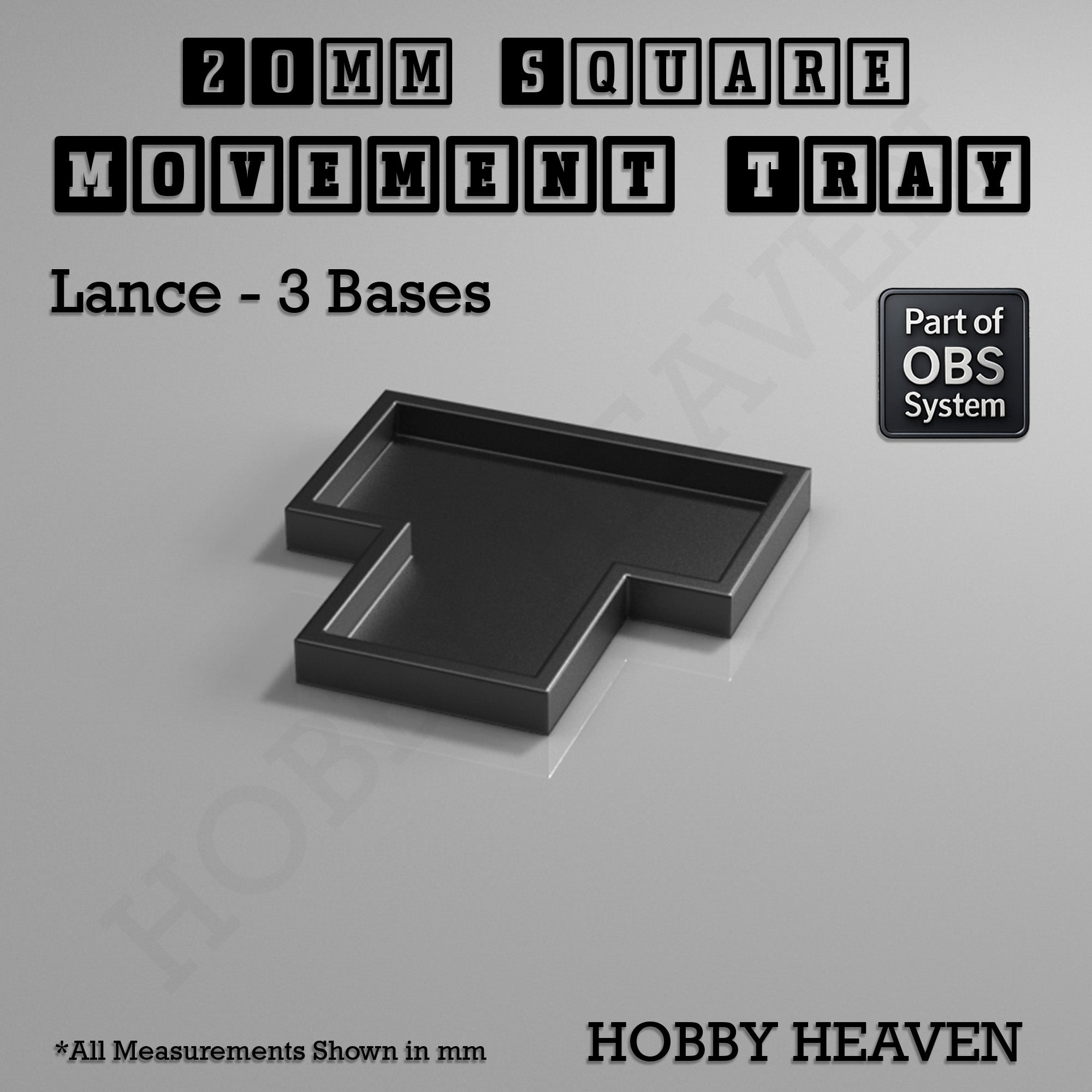Square Movement Trays | OBS System | 20mm 25mm 30mm 40mm 50mm Bases
