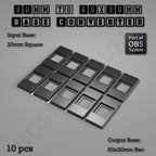 Square to Rectangle Bases Size Converters 3d Print Full Range