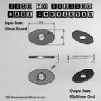 Round To Oval Bases Size Converters 3d Print Full Range