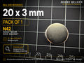 20mm x 3mm N42 Neodymium Disc Magnets