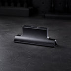 DSPIAE AS-25PPBK right angle sanding block in black anodised aluminium on a dark stone surface
