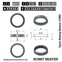 Round Bases Size Converters Round to Round 3d Print Full Range
