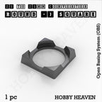 Round to Square Bases Shape and Size Converters 3d Print Full Range