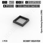 Square to Square Bases Size Converters 3d Print Full Range