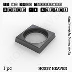 Round to Square Bases Shape and Size Converters 3d Print Full Range