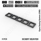 Square to Square Bases Size Converters 3d Print Full Range