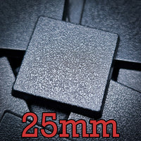 25mm square bases for Warhammer ToW miniatures
