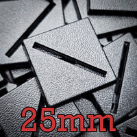 25mm square diagonal slotted bases for Warhammer ToW miniatures
